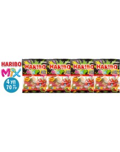 Мармелад жевательный Mix Fizz 70 г х 4 шт Haribo