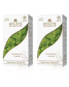 Чай зеленый Гармония Природы с мятой 25 пакетиков х 2 шт Hyleys