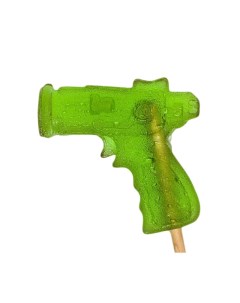 Карамель на палочке Пистолет зеленый 45г Страна леденцов