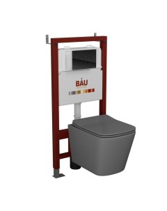 Комплект BAU 6 в 1 инсталляция BAU PRO унитаз Bau Stil клавиша BAU Dream Bauedge