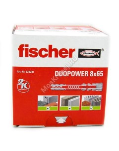 Дюбель DuoPower универсальный высокотехнологичный 8х65 50 шт Fischer