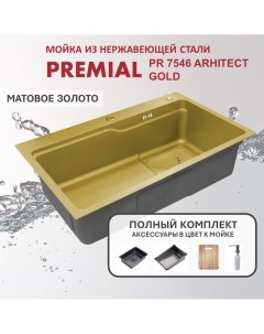 Кухонная мойка PR 7546 Architect Gold Nano Premial
