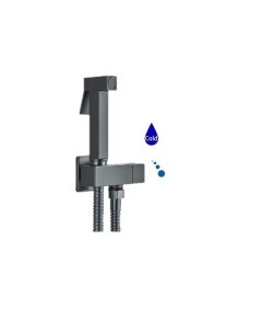 Гигиенический душ с запорным вентилем Faucet SB 110504 черный матовый Santarinio