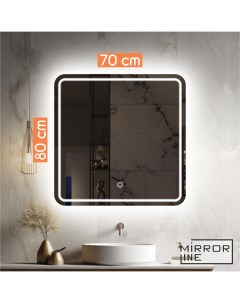Зеркало с LED подсветкой без подогрева Alone Raggio 70х80 ARag720_BP Kvvgroup