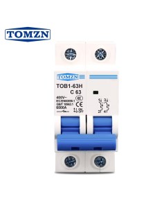 Автоматический выключатель TOB1 2P 25А 6кА тип C Tomzn