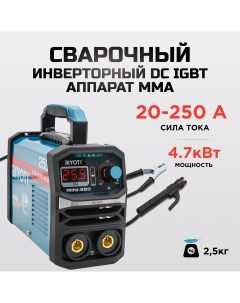 Сварочный аппарат инверторный MINI 250 250A 4 7 кВт Biyoti