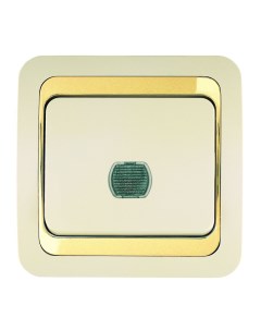 Диммер 400W Mimoza кремовый золото нажимной с дистанционным управлением 12645 Makel