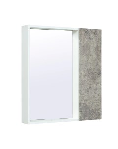 Зеркальный шкаф Манхэттен 65 универсальный серый бетон 00 00001016 Runo