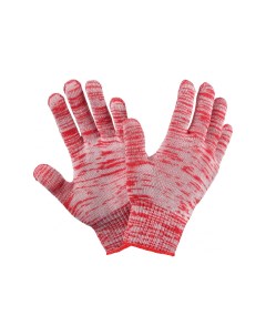 Перчатки трикотажные плотные без ПВХ 10 класс 6 нитей красные XS 6 10 ПЛ КР БП XS Фабрика перчаток
