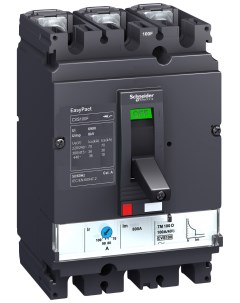 Выключатель автоматический EasyPact CVS 3 полюса 100 А 100 F 36 кА Schneider electric