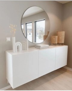 Зеркало круглое парящее Муза D100 для ванной Auramira