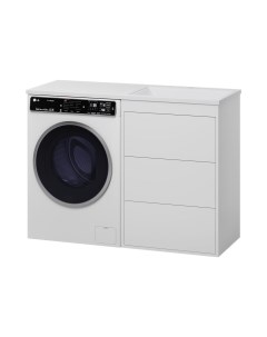 Тумба с раковиной Grafit 60 white 120 Гавана прав Brevita