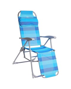 Кресло шезлонг К3 82 x 59 x 116 см цвет синий Nika