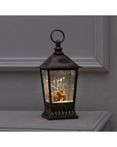 Новогодний светильник Фонарь с домиком 7673483 белый теплый Luazon lighting