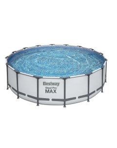 Каркасный бассейн Steel Pro Max 488х122см лестница тент Bestway