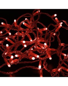 Световая гирлянда новогодняя Нить NN_305 282 10 м красный Neon-night