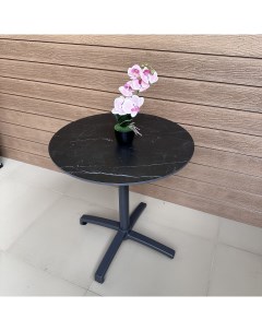Стол Ceramic Bistro Table круглый d70 графит Nobrand