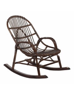 Кресло качалка medium brown коричневое 120 x 60 см Rattan grand