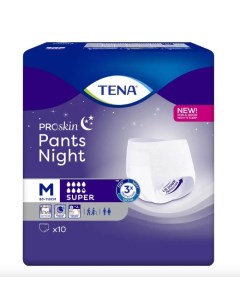 Подгузники для взрослых Pants Night Super М 10 шт Tena