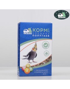 Корм Пижон для средних попугаев с витаминами и минералами 400 г 2 шт Nobrand