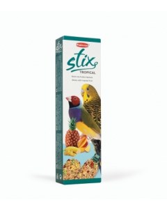 Сухой корм для волнистых попугаев и экзотических птиц Stix Tropical 80 г Padovan