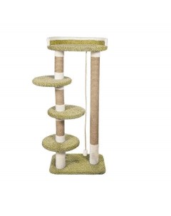 Комплекс для кошек Вираж игровой оливковый ковролин картон 150 см Комфорт хвостиков