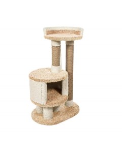 Комплекс для кошек Ласка игровой персиковый ковролин картон 91 см Комфорт хвостиков