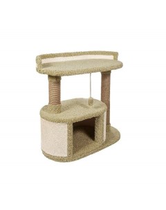 Комплекс для кошек Соня игровой оливковый ковролин картон 86 см Комфорт хвостиков