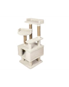 Комплекс для кошек Лапа игровой ваниль ковролин картон 149 см Комфорт хвостиков