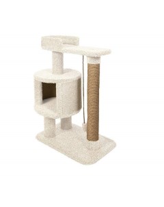 Комплекс для кошек Котейка игровой ваниль ковролин картон 90 см Комфорт хвостиков