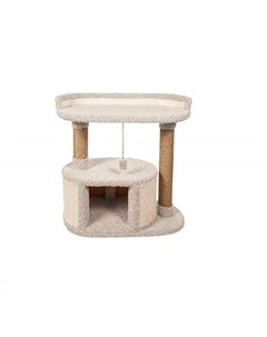 Комплекс для кошек Соня игровой серый ковролин картон 86 см Комфорт хвостиков