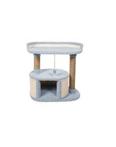 Комплекс для кошек Соня игровой голубой ковролин картон 86 см Комфорт хвостиков