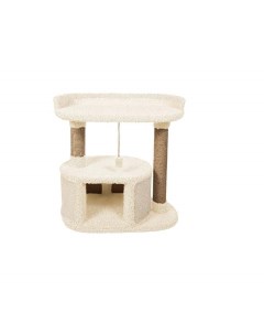 Комплекс для кошек Соня игровой ваниль ковролин картон 86 см Комфорт хвостиков