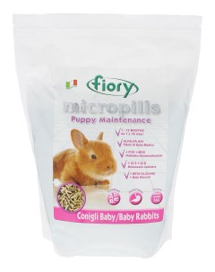 Сухой корм для крольчат Micropills Baby Rabbits 850 г Fiory