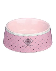 Одинарная миска для кошек керамика розовый 0 18 л Trixie