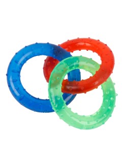 Игрушка для собак Грейфер связка из 3 х колец PVC диаметр кольца 7 8 см Pet universe