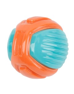 Игрушка для собак Мячик с пищалкой оранжевый резина 7 5 см Pet universe