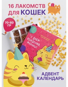 Лакомства для кошек адвент календарь день рождения говядина 80 г Spb.zooshop