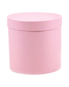 Подарочная коробка 20 х 20 х 20 см круглая розовая Без бренда