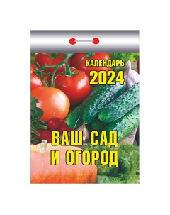 Календарь отрывной Ваш сад и огород на 2024 год 11 4 х 7 7 см Nobrand