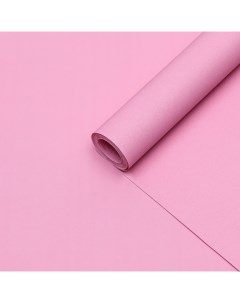 Бумага упаковочная крафт светло розовая двусторонняя 0 68 х 10 м Nobrand