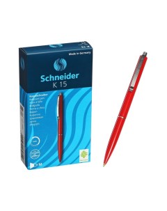 Ручка шариковая автоматическая K15 красная 1 0мм корпус красный 20 шт Schneider