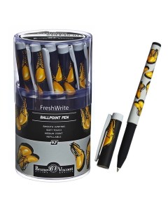 Ручка шариковая FreshWrite Желтые ботинки 0 7 мм синие чернила Bruno visconti