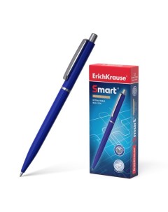 Ручка шариковая автоматическая Smart узел 0 7 мм под логотип чернила синие длина линии Erich krause