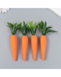 Декор пасхальный Морковки набор 4 шт 12 см 2х2х13 5 см Nobrand