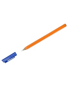 Ручка шариковая 800 узел 0 7 мм синие чернила оранжевый корпус 50 шт Стамм