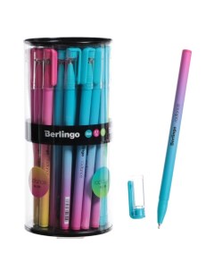 Ручка шариковая Radiance 0 7мм синяя корпус микс 36 шт Berlingo