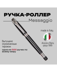 Ручка роллер Pens Messaggio MG451784 толщина линии 0 3 мм синие чернила черный Ancora