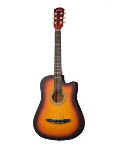Акустическая гитара с вырезом санберст 38C M 3TS Foix