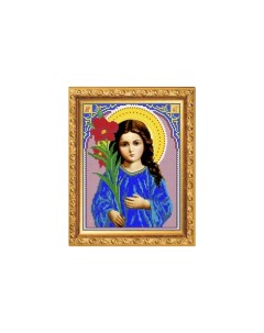 Набор для вышивания бисером Святая Богородица Трилетствующая 19 5x23 7 бисер Чехия Светлица